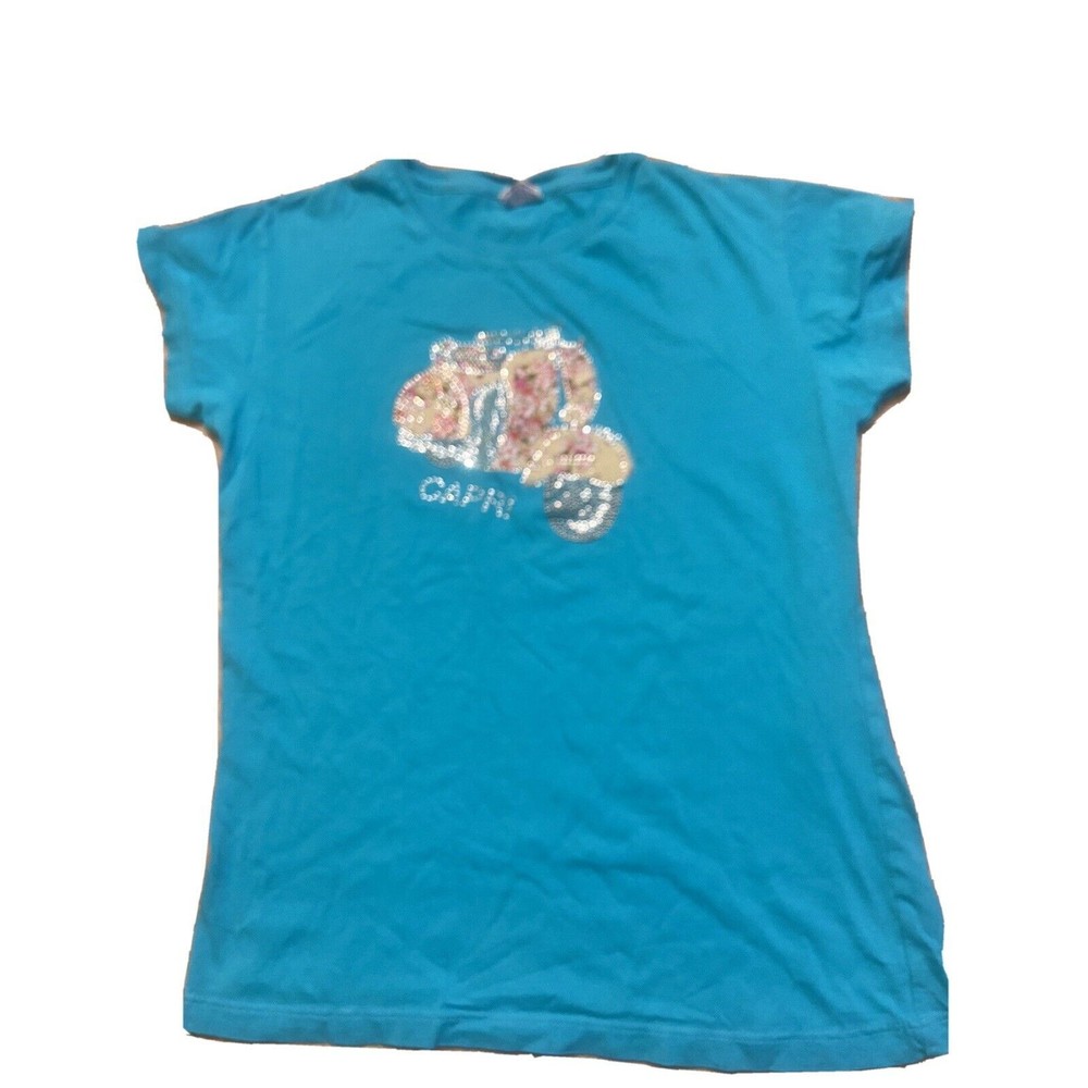 JHK Scooter Inspired blue T-Shirt Size Medium Short Sleeve